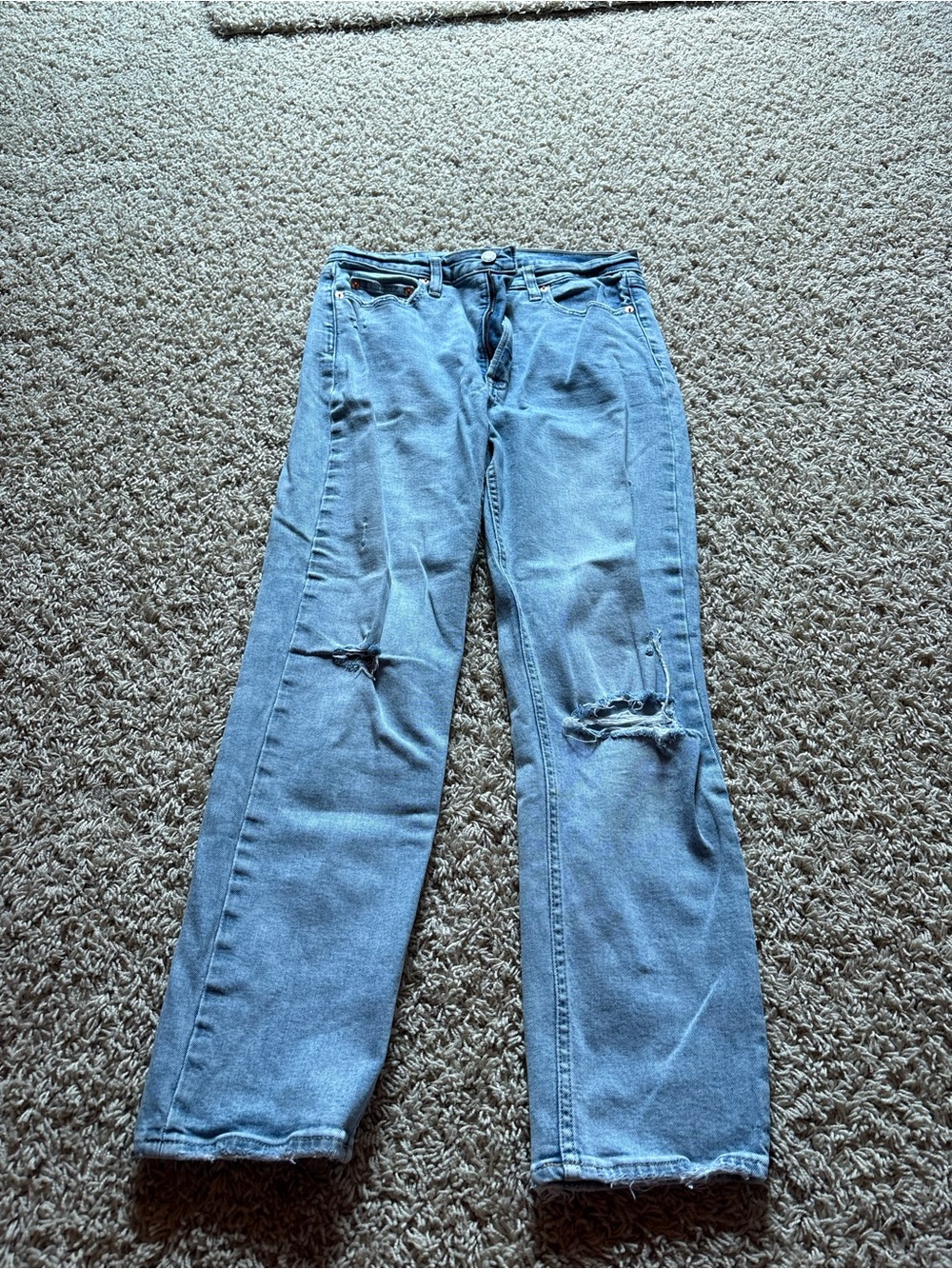 GAP Light Blue High-Rise Distressed Women’s Jeans